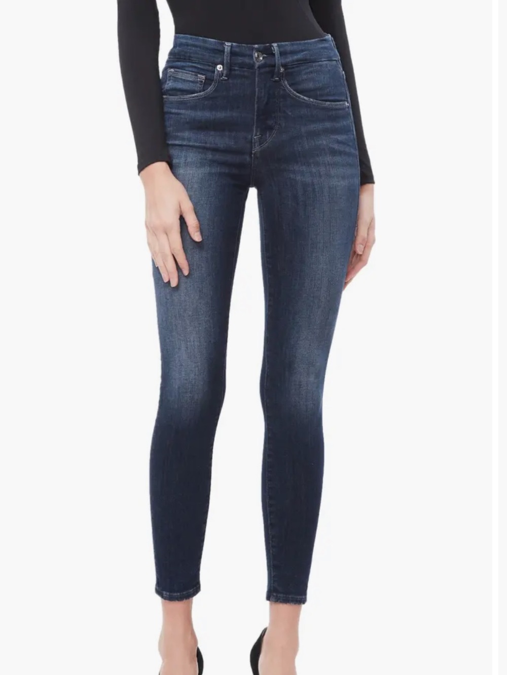 Good American Good Legs Crop Jeans Skinny Jeans Size 6/28